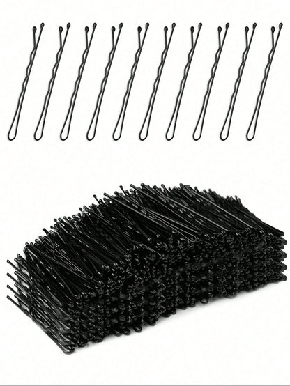 Bobby Pins, Crimped Hair Pins For Women, Non Slip Hair Clips Bulk With Storage Box, Great For All Hair Style