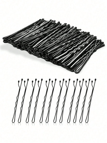 Bobby Pins, Crimped Hair Pins For Women, Non Slip Hair Clips Bulk With Storage Box, Great For All Hair Style