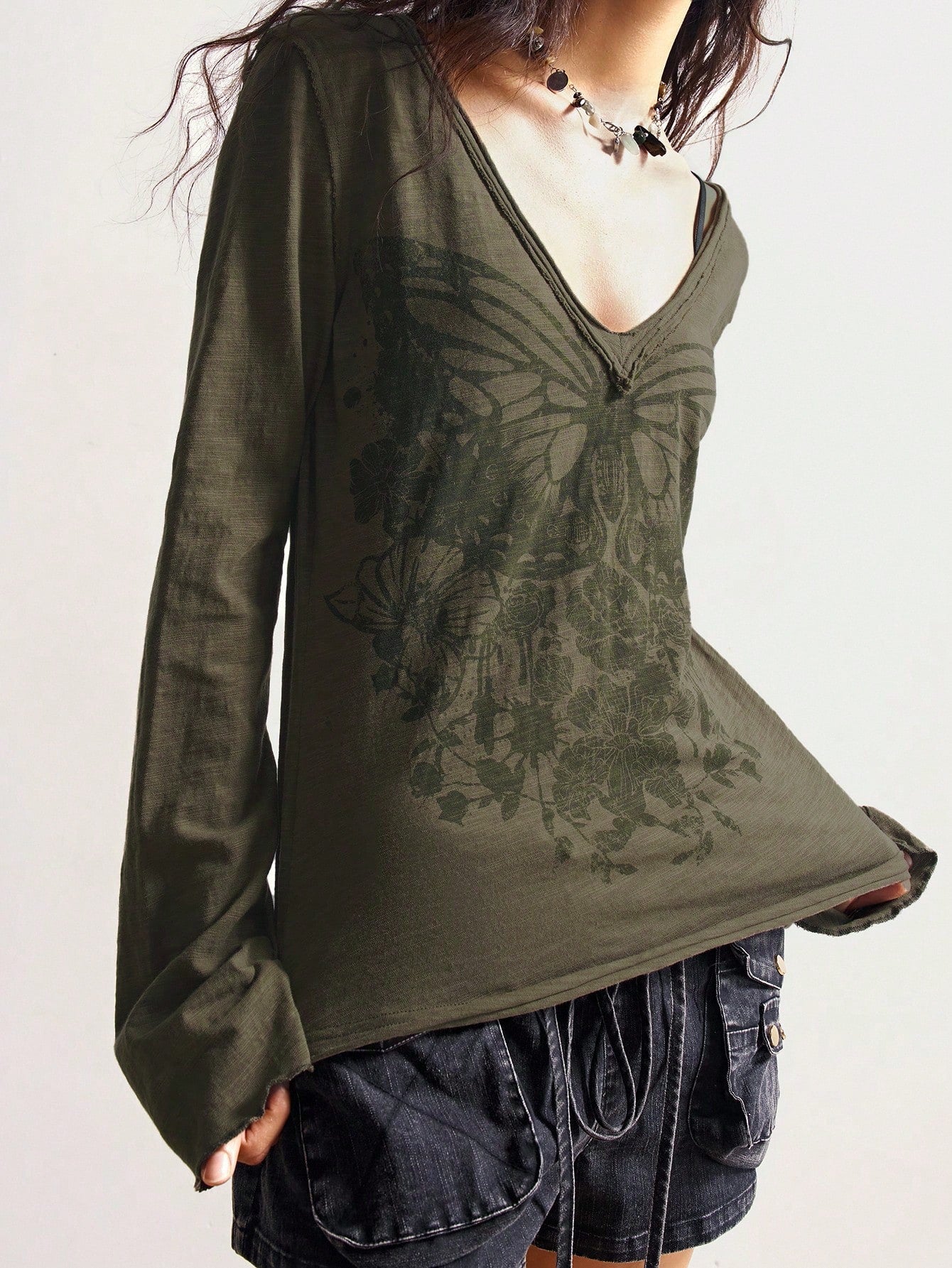 Bohemela Casual Loose Fit Long Sleeve Plus Size Women T-Shirt, Streetwear/Winter Fall