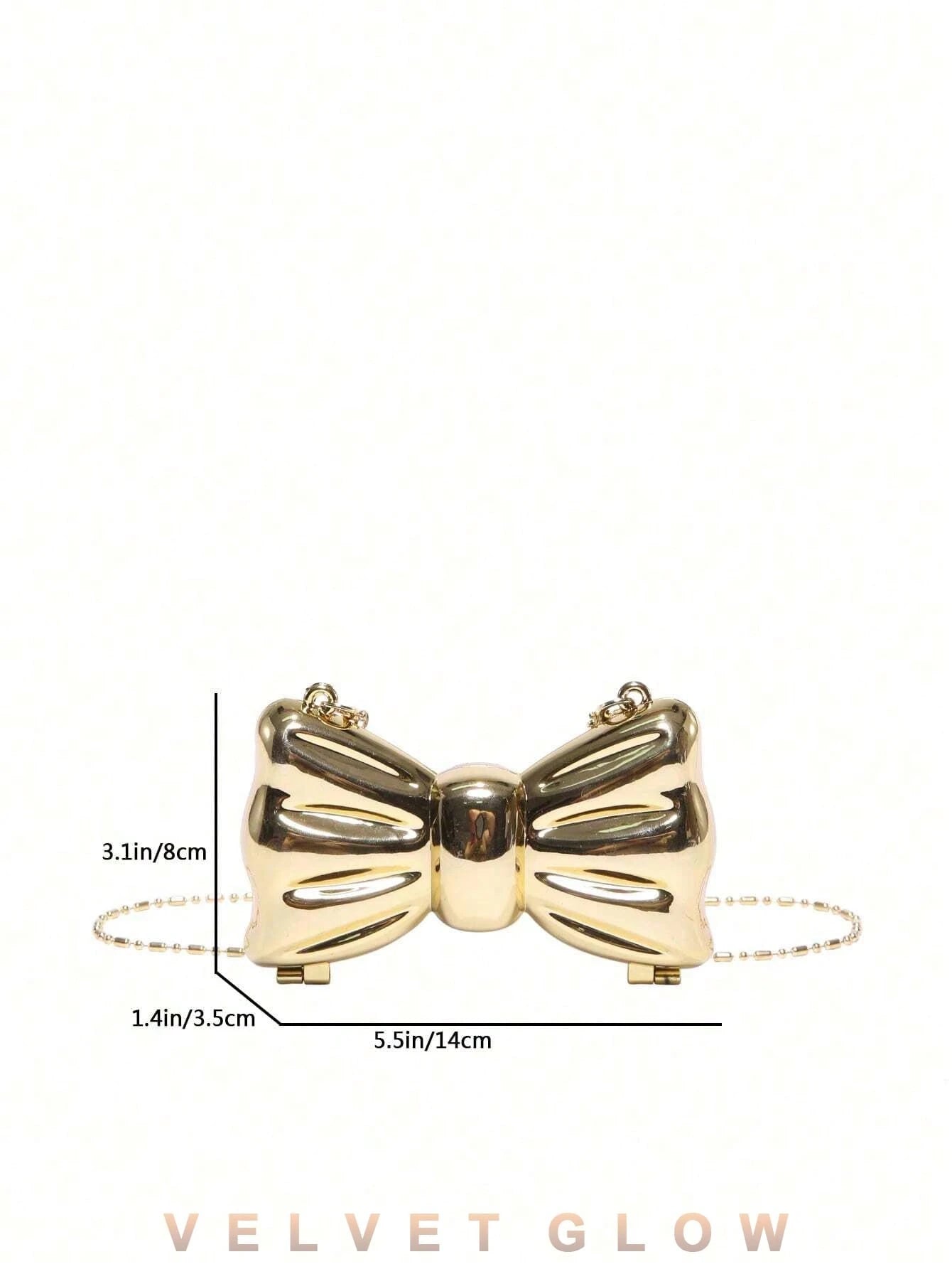 Bow Shaped Mini Party Bag, Women's Fashionable Chain Crossbody Bag, Suitable For Party And Date Wear, Coin Purse, Wedding, Party Bags, Graduation