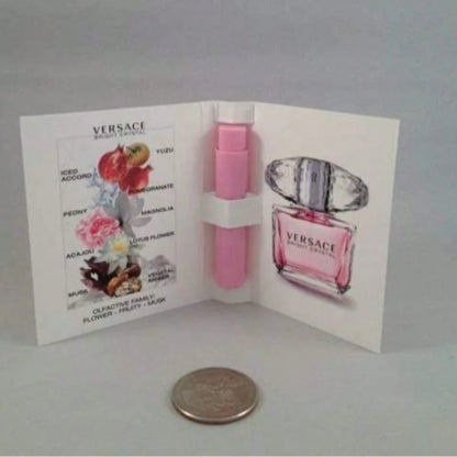 Bright Crystal EDT Perfume For Women Scent Sample Vial Travel Size Mini 2x(1ml) Fragrances