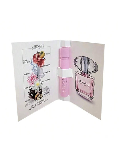 Bright Crystal EDT Perfume For Women Scent Sample Vial Travel Size Mini 2x(1ml) Fragrances