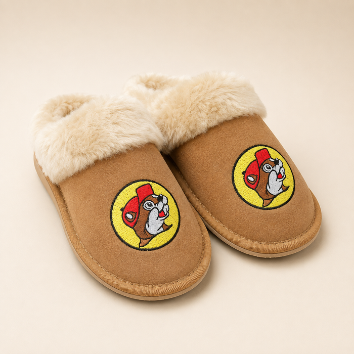 Buc-ee's Logo Slippers