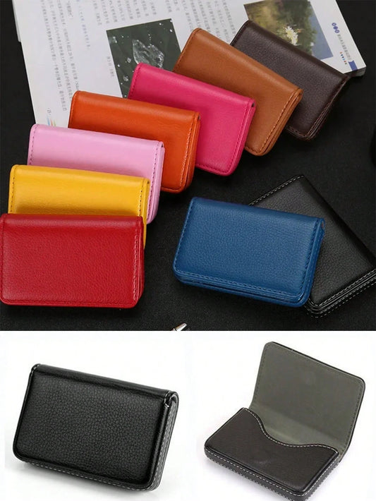 Business Card Holder,Slim Pocket Card Case,Large Capacity Portable Card Holder Multicolor Card Holder,Credit Bank Card Holder For Men And Women