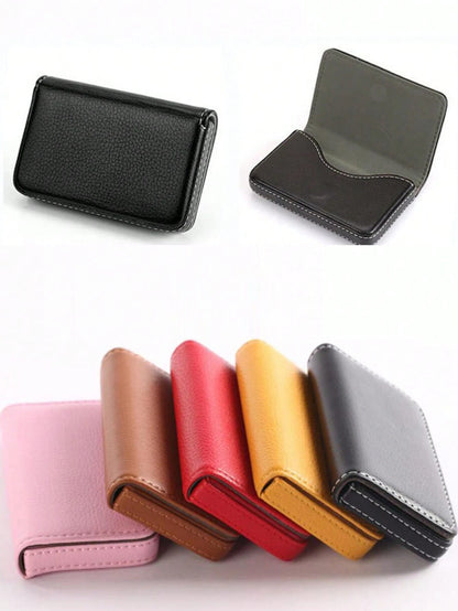 Business Card Holder,Slim Pocket Card Case,Large Capacity Portable Card Holder Multicolor Card Holder,Credit Bank Card Holder For Men And Women