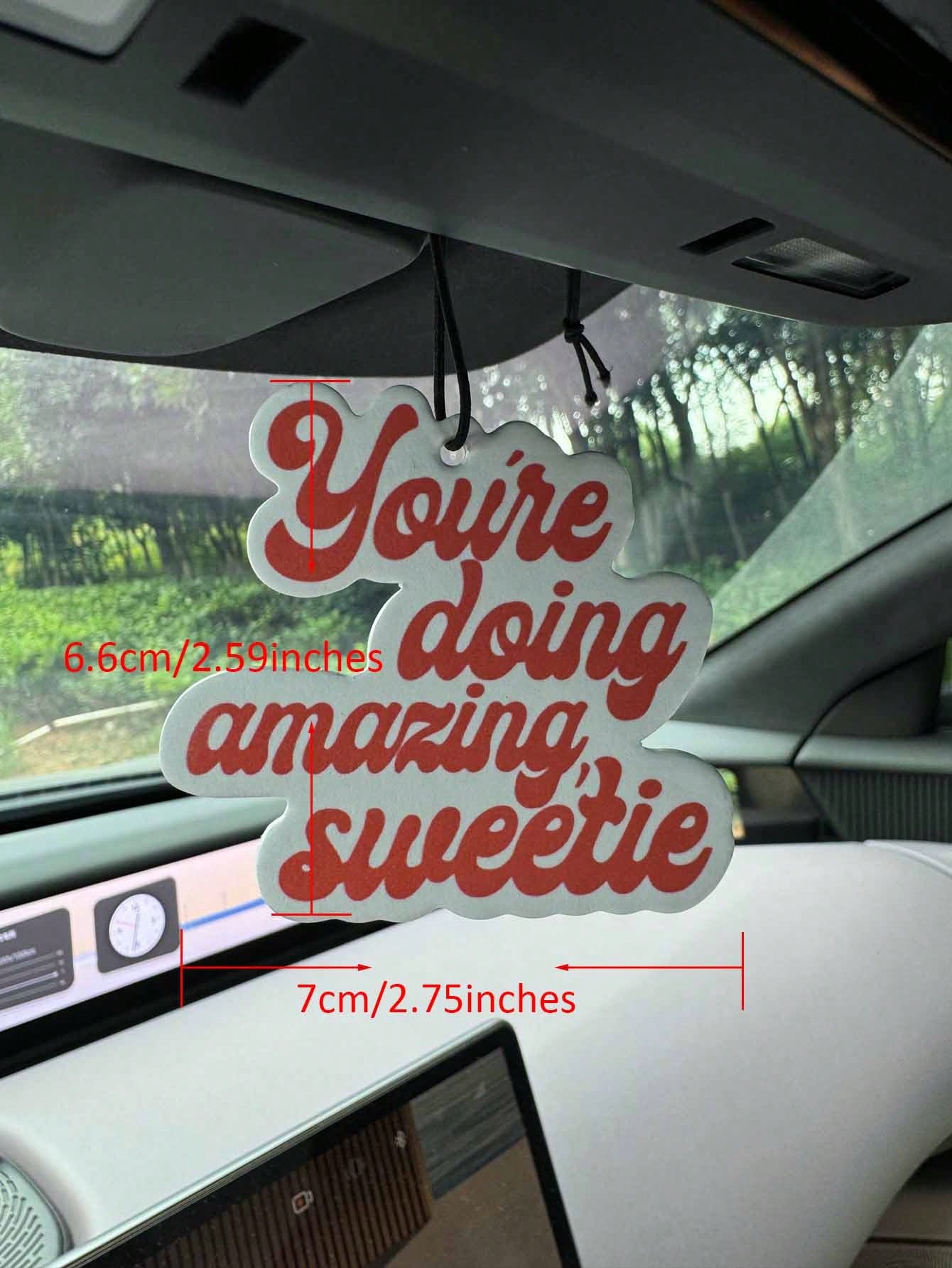 Car Air Freshener Sheets, Wardrobe Air Freshener, Fragrance, Rearview Mirror Decoration, Car Interior Decor Pendant, Natural Fragrance Air Purifier, Anime Cartoon Toilet Fragrance Bag, Living Room/Off