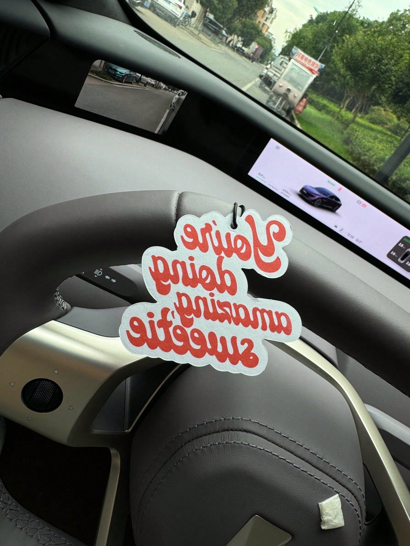 Car Air Freshener Sheets, Wardrobe Air Freshener, Fragrance, Rearview Mirror Decoration, Car Interior Decor Pendant, Natural Fragrance Air Purifier, Anime Cartoon Toilet Fragrance Bag, Living Room/Off