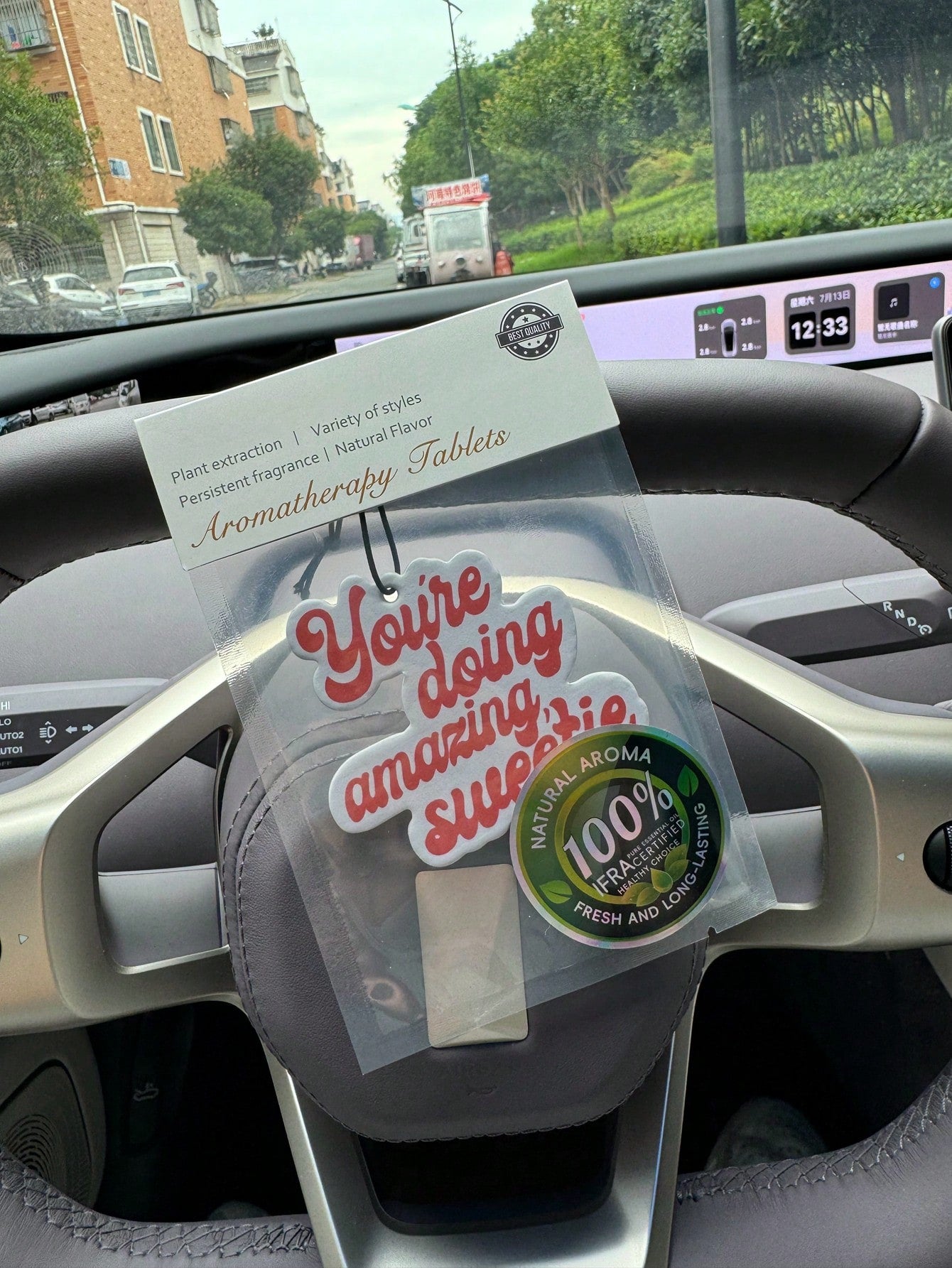 Car Air Freshener Sheets, Wardrobe Air Freshener, Fragrance, Rearview Mirror Decoration, Car Interior Decor Pendant, Natural Fragrance Air Purifier, Anime Cartoon Toilet Fragrance Bag, Living Room/Off