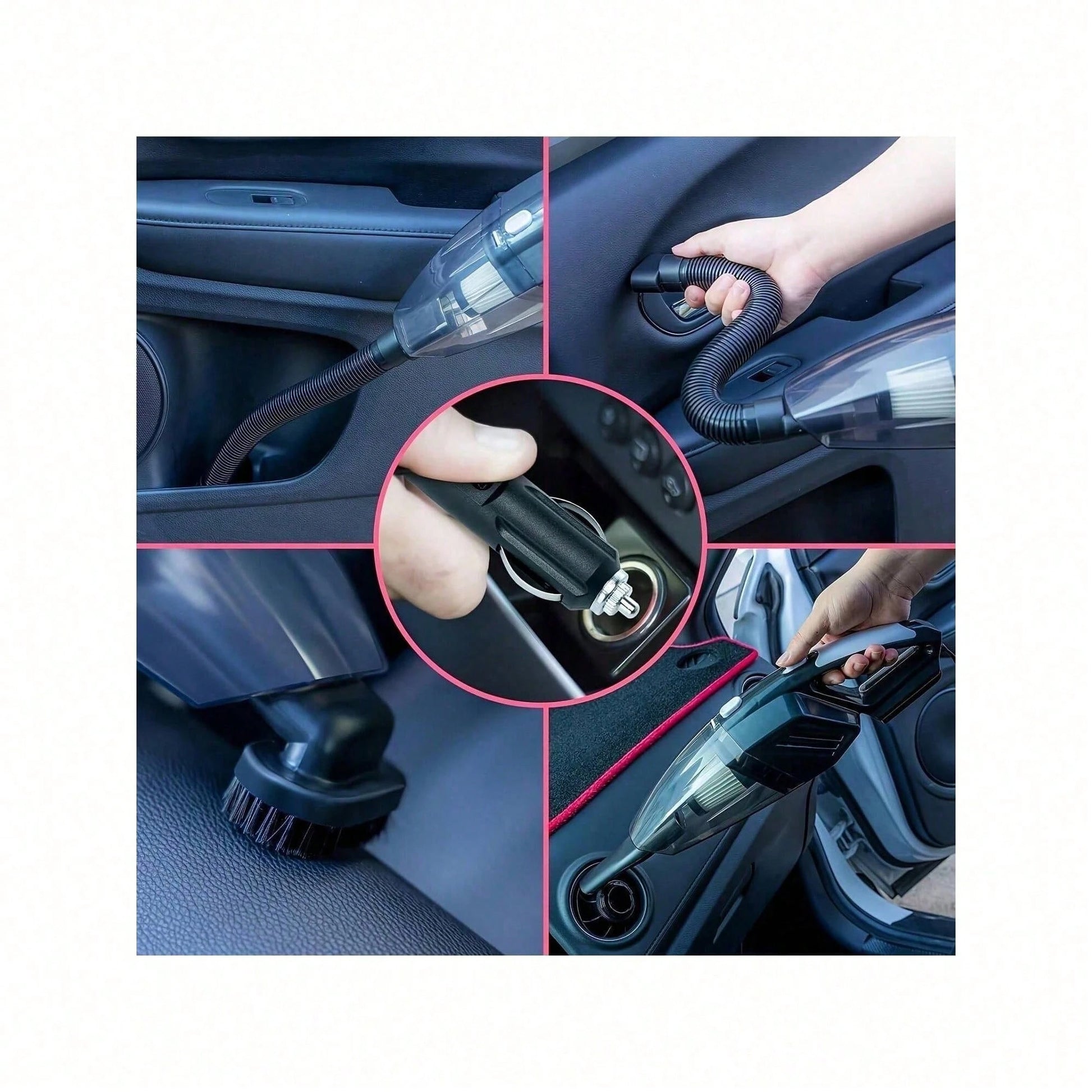Car Cleaning Wash Kit 19pcs/Set Interior Detailing Cleaner Kit With High Power Handheld Vacuum,Windshield Tool,, Brush Set, Duster, Towels, Complete Car Care Tool