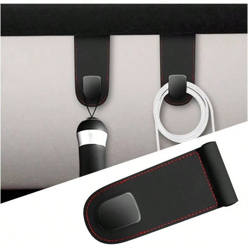 Car Co- Pilot Glovebox Hooks, Anti- Scratch Auto Co- Pilot Glove Box Hanger, Vehicle Interior Storage Organizer Accessories Handbags Purses Coats, Universal RV, SUV, Truck Black- 1