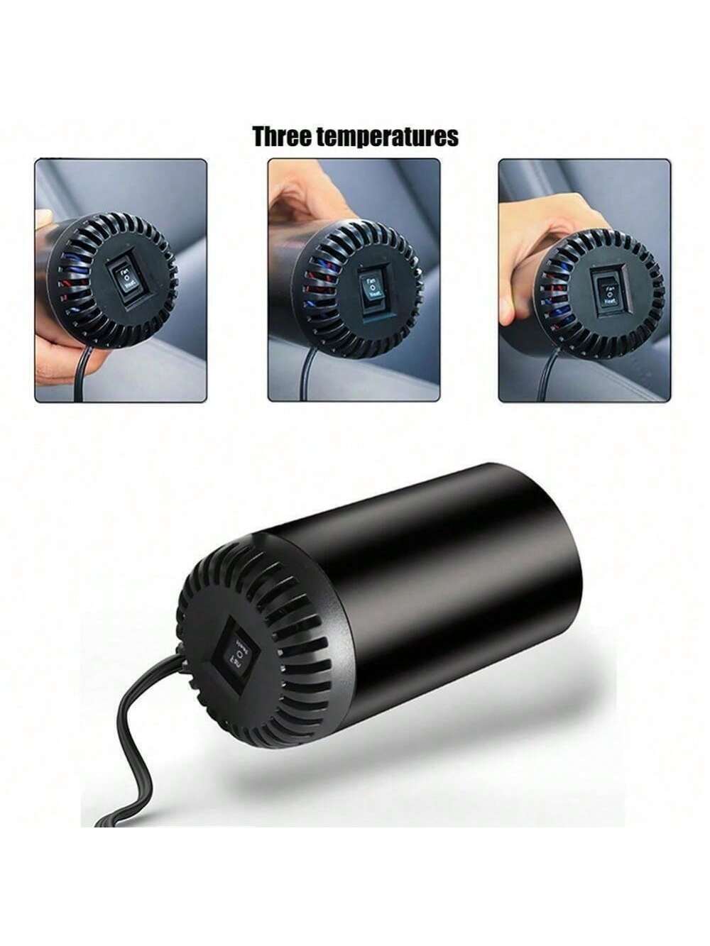 Car Heater, 12V 150W Portable Windshield Defogger And Defroster, 2 In1 Fast Car Heater Defroster, Automobile Windscreen Fan With Suction Holder For All Cars