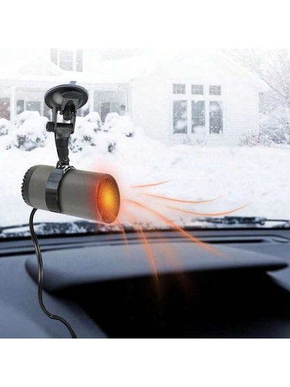 Car Heater, 12V 150W Portable Windshield Defogger And Defroster, 2 In1 Fast Car Heater Defroster, Automobile Windscreen Fan With Suction Holder For All Cars