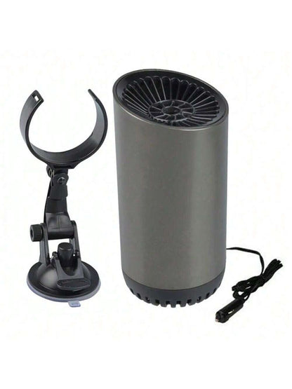 Car Heater, 12V 150W Portable Windshield Defogger And Defroster, 2 In1 Fast Car Heater Defroster, Automobile Windscreen Fan With Suction Holder For All Cars