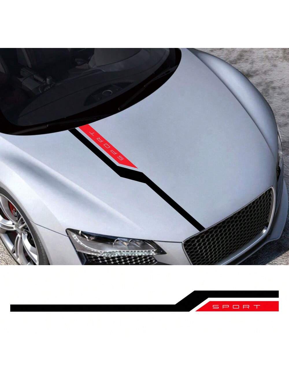 Car Hood Bonnet Sticker Graphics Stripes Sport Styling Auto Decor Decal Tuning Accessories Decoration For Audi BMW Nissan Toyota Kia Renault Subaru