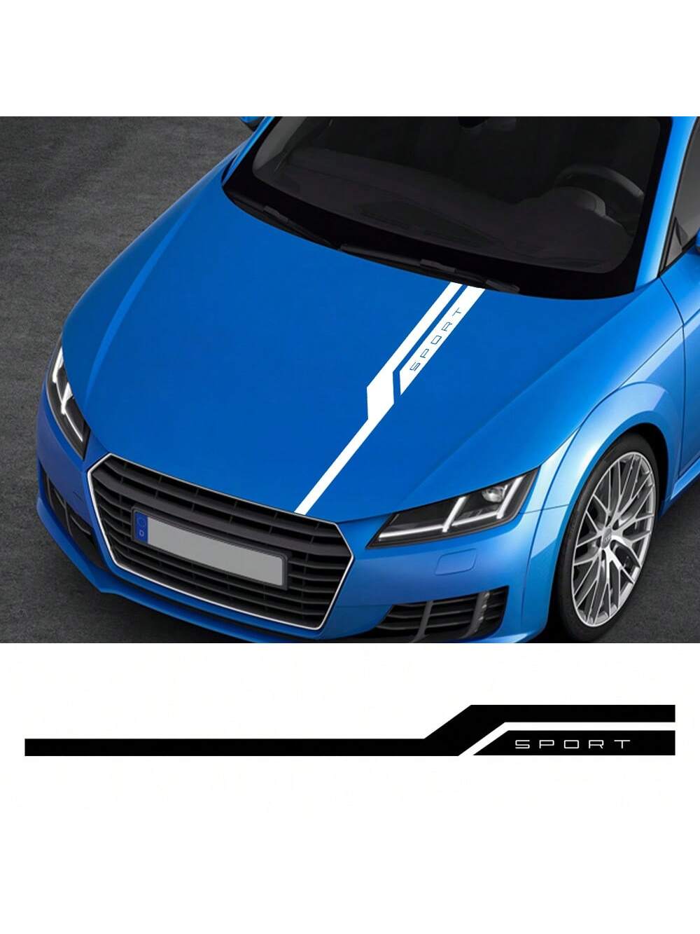 Car Hood Bonnet Sticker Graphics Stripes Sport Styling Auto Decor Decal Tuning Accessories Decoration For Audi BMW Nissan Toyota Kia Renault Subaru