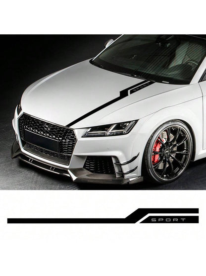 Car Hood Bonnet Sticker Graphics Stripes Sport Styling Auto Decor Decal Tuning Accessories Decoration For Audi BMW Nissan Toyota Kia Renault Subaru