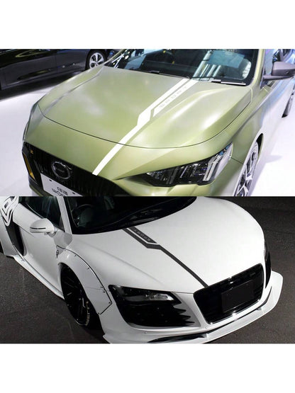 Car Hood Bonnet Sticker Graphics Stripes Sport Styling Auto Decor Decal Tuning Accessories Decoration For Audi BMW Nissan Toyota Kia Renault Subaru