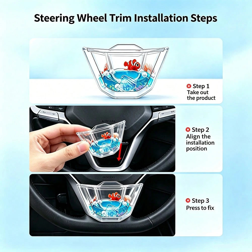 Car Interior Decoration Cute Anime Cartoon Pattern Car Ornament Women's Car Interior Decor Car Accessories Only Suitable For Corolla, Series Car Steering Wheel Accessories Perforated Dynamic Acrylic M