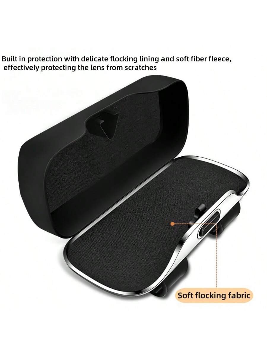 Car Multifunctional Glasses Case, Press Type Glasses Case, Car Interior Sunshade Card Storage, Fashion Glasses Case, Car Glasses Clip Supplies