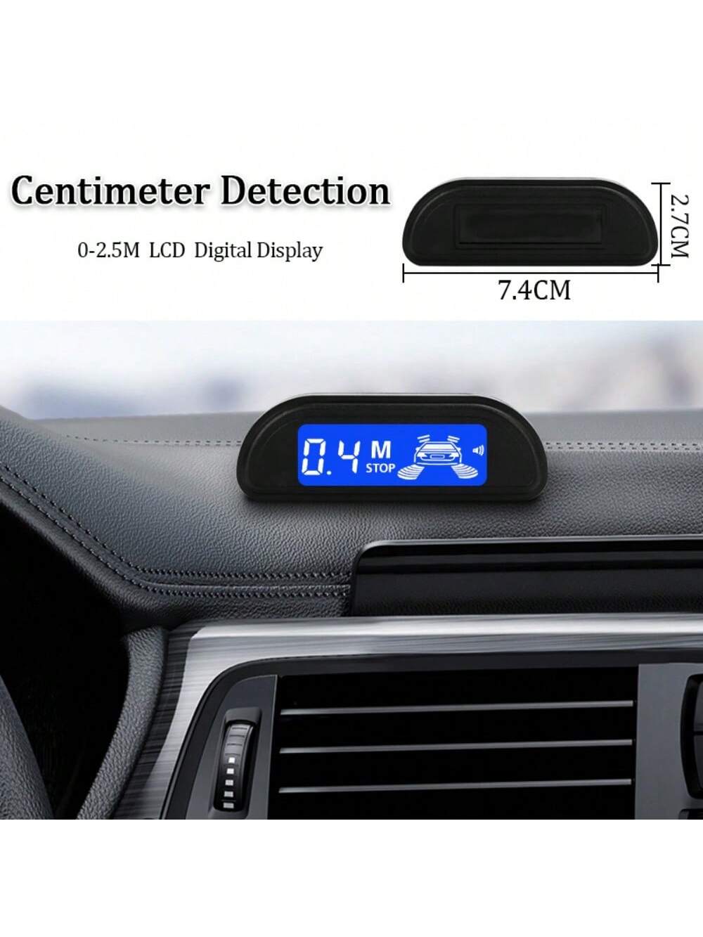 Car Parking Sensor Kit With Automatic Parking Assist System, Reverse LED Display, 22mm 4 Sensor Radar Detection System And Backlit Display
