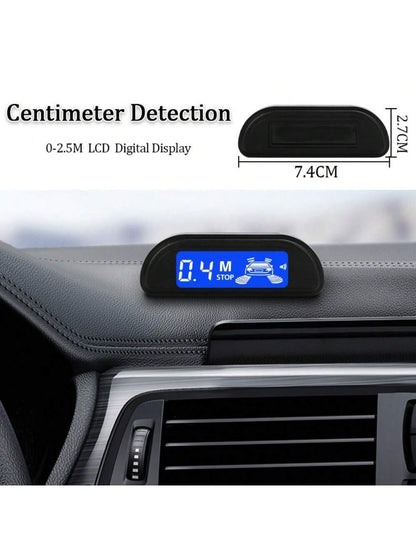Car Parking Sensor Kit With Automatic Parking Assist System, Reverse LED Display, 22mm 4 Sensor Radar Detection System And Backlit Display