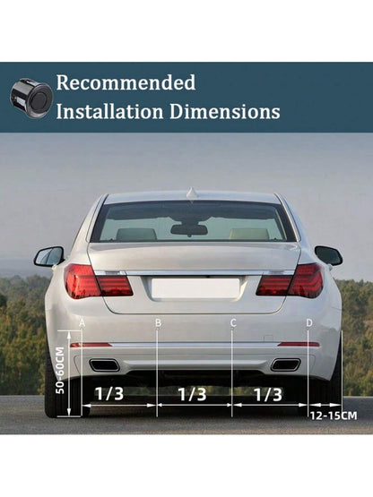 Car Parking Sensor Kit With Automatic Parking Assist System, Reverse LED Display, 22mm 4 Sensor Radar Detection System And Backlit Display
