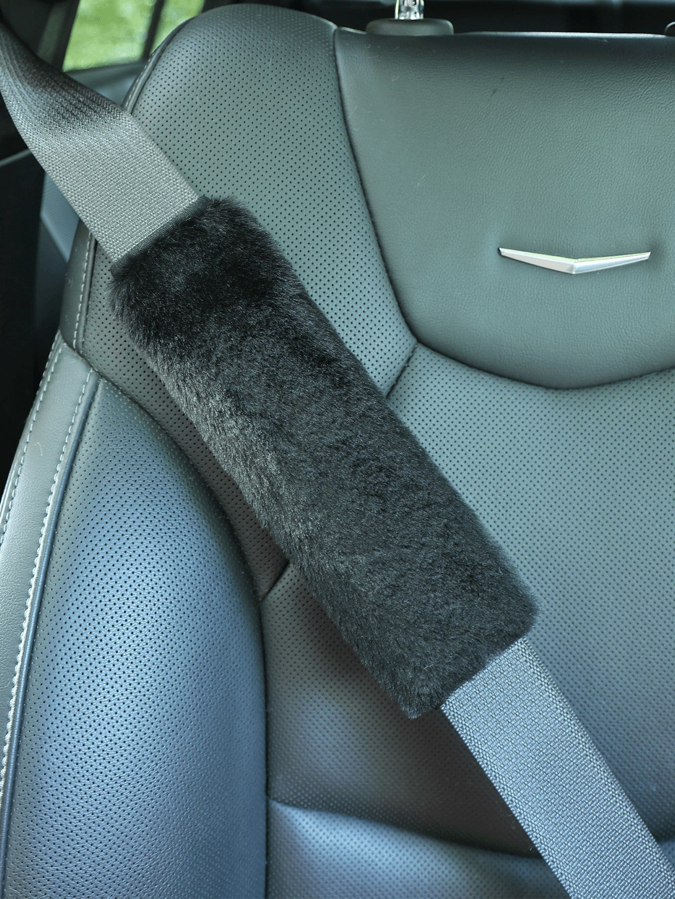 Car Seat Belt Plush Thick Anti-Pinch Shoulder Strap Protector, Backpack Shoulder Strap Protector