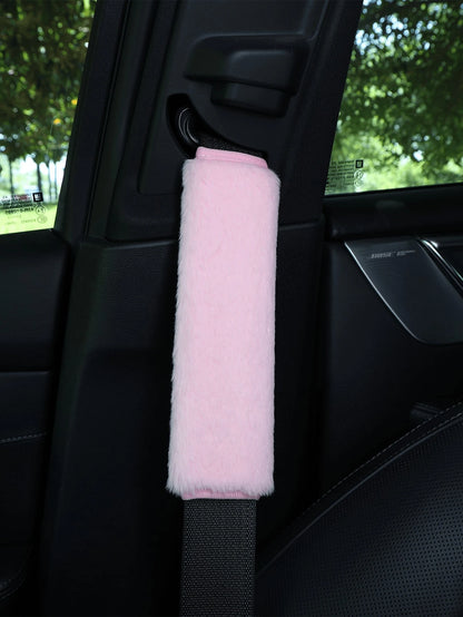 Car Seat Belt Plush Thick Anti-Pinch Shoulder Strap Protector, Backpack Shoulder Strap Protector
