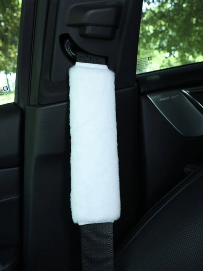 Car Seat Belt Plush Thick Anti-Pinch Shoulder Strap Protector, Backpack Shoulder Strap Protector