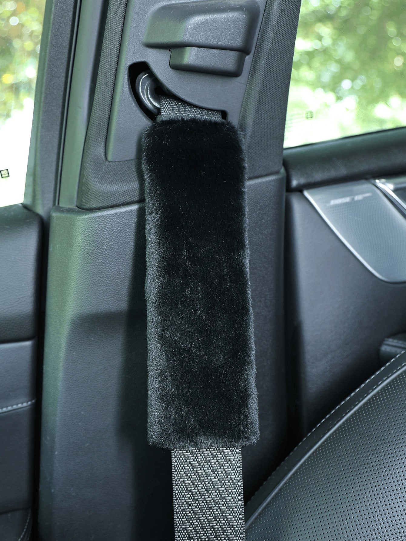 Car Seat Belt Plush Thick Anti-Pinch Shoulder Strap Protector, Backpack Shoulder Strap Protector