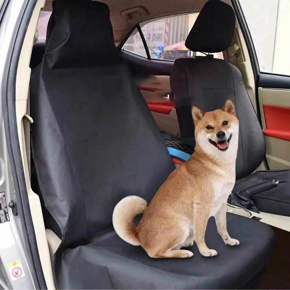 Car Seat Covers, Universal Waterproof Front And Rear Row Car Seat Covers, Cool And Comfortable In Summer, Black, Suitable For Families With Pets, Essential Car Accessory To Prevent Pet Hair Contaminat
