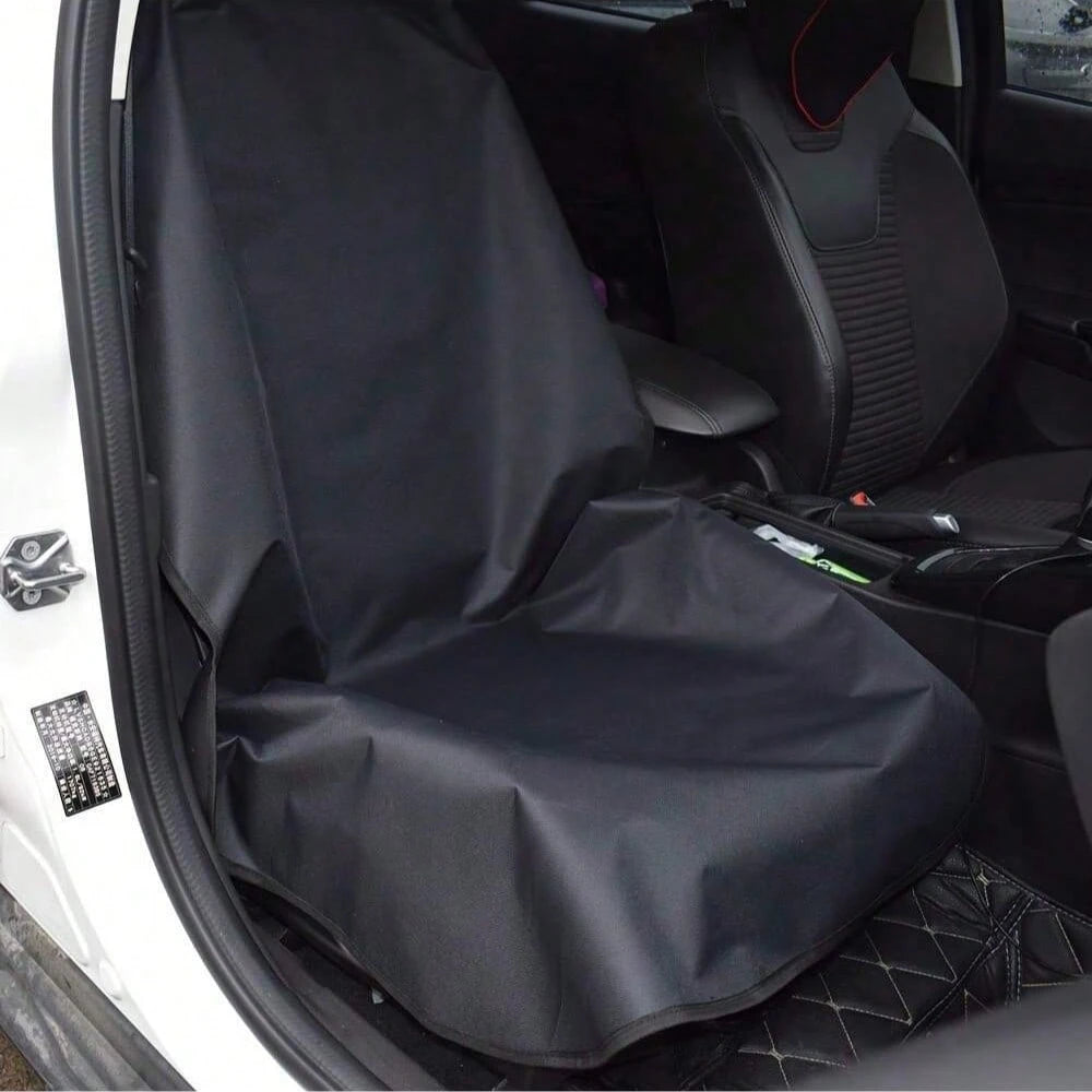 Car Seat Covers, Universal Waterproof Front And Rear Row Car Seat Covers, Cool And Comfortable In Summer, Black, Suitable For Families With Pets, Essential Car Accessory To Prevent Pet Hair Contaminat