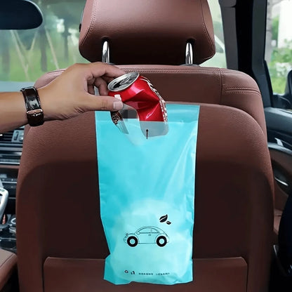 Car Trash Bags- Easy To Stick, Waterproof, Leak-Proof And Self-Adhesive Cleaning Bags, Suitable For Car, Bedroom, Bathroom, Office And Kitchen