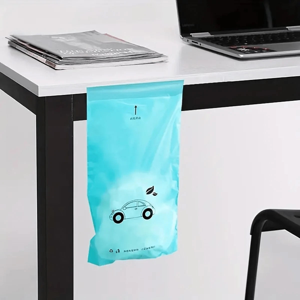 Car Trash Bags- Easy To Stick, Waterproof, Leak-Proof And Self-Adhesive Cleaning Bags, Suitable For Car, Bedroom, Bathroom, Office And Kitchen