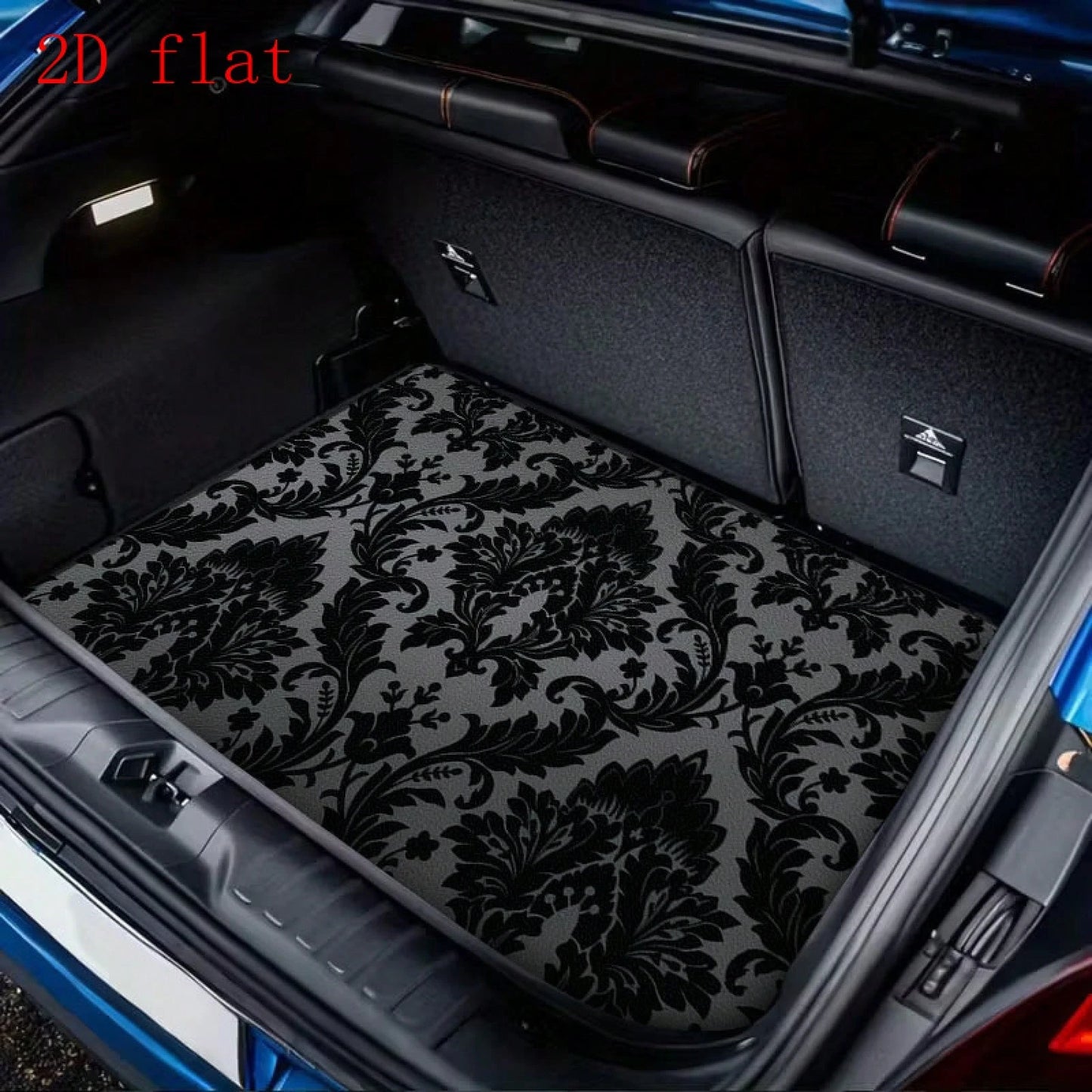 Car Trunk Mat, European Vintage Floral Pattern, Car Trunk Protection Mat, Trunk Liner, Car Trunk Cargo Mat, Vehicle Luggage Compartment Mat