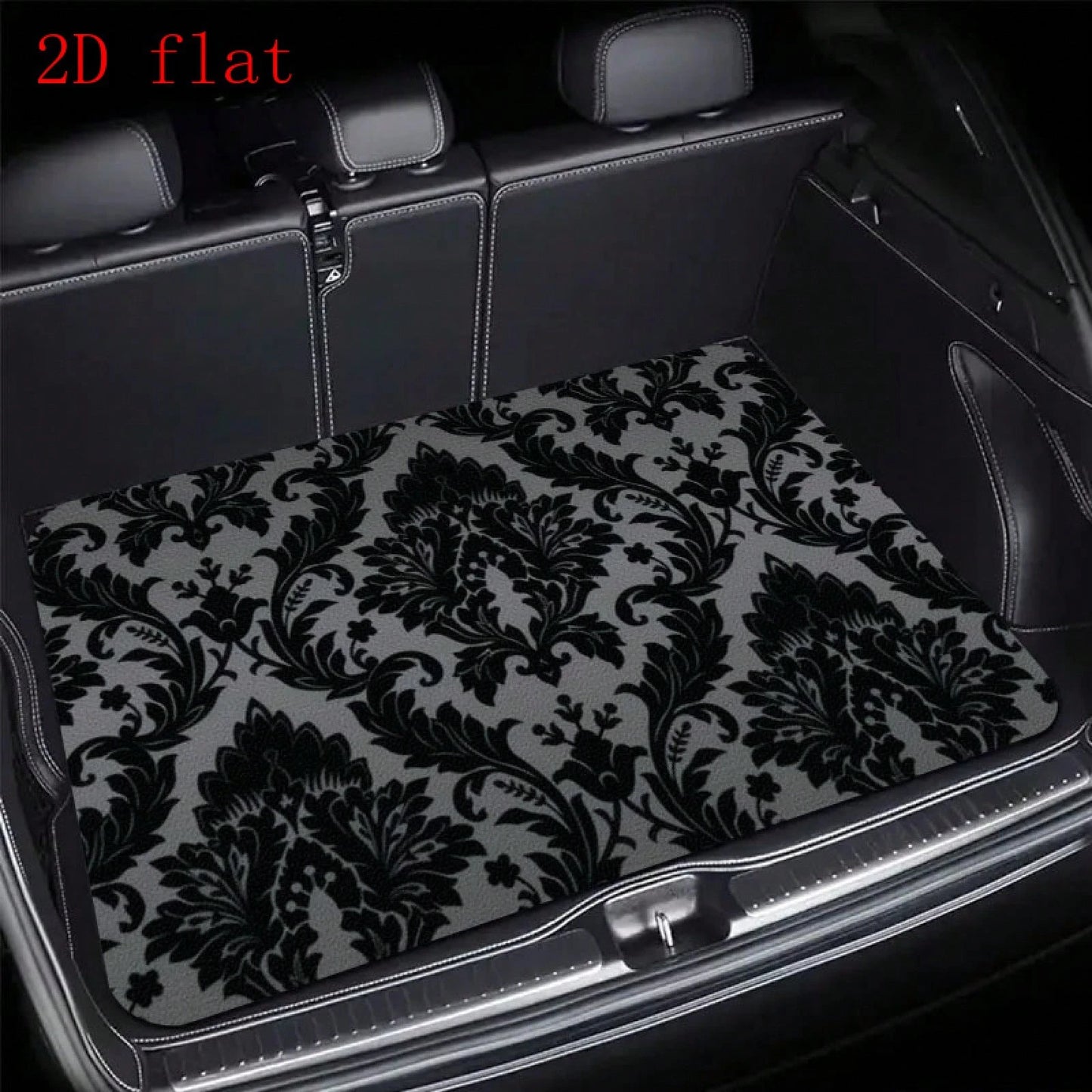 Car Trunk Mat, European Vintage Floral Pattern, Car Trunk Protection Mat, Trunk Liner, Car Trunk Cargo Mat, Vehicle Luggage Compartment Mat
