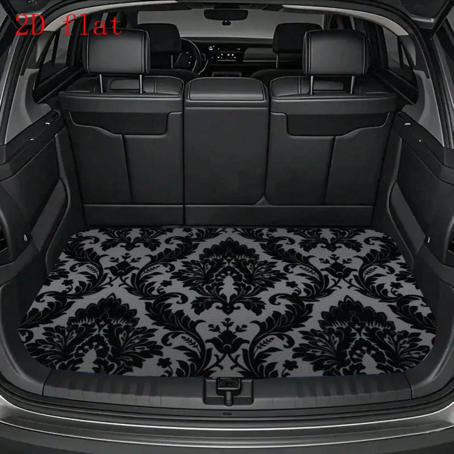 Car Trunk Mat, European Vintage Floral Pattern, Car Trunk Protection Mat, Trunk Liner, Car Trunk Cargo Mat, Vehicle Luggage Compartment Mat