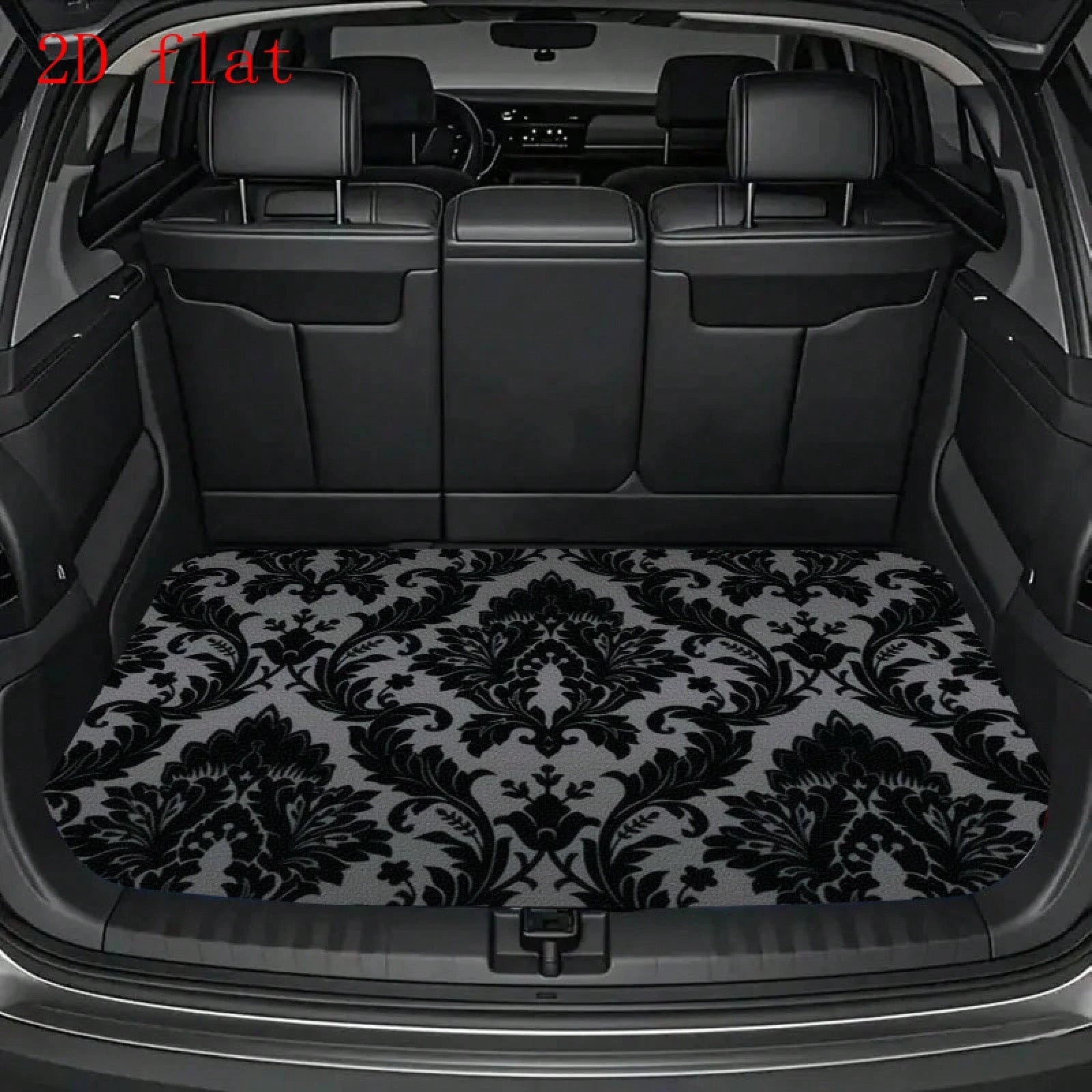 Car Trunk Mat, European Vintage Floral Pattern, Car Trunk Protection Mat, Trunk Liner, Car Trunk Cargo Mat, Vehicle Luggage Compartment Mat