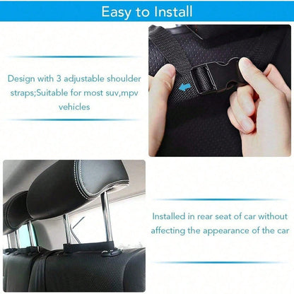 Car Trunk Organizer, Large Capacity Car Organizers And Storage With 8 Pockets, Waterproof Backseat Hanging Organizer For SUV, Truck, MPV, Interior Accessories For Men And Women