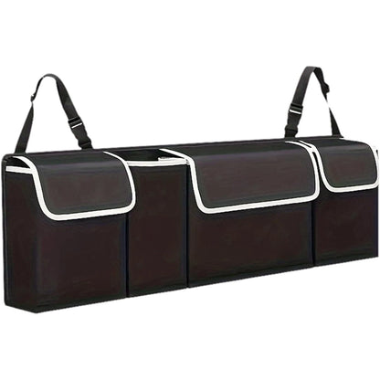 Car Trunk Organizer, Backseat Hanging Organizer With 4 Pockets Waterproof Trunk Organizer And Storage For SUV, Truck, Van, Cargo.