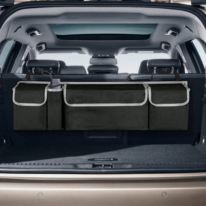Car Trunk Storage Box And Storage Bag, Foldable Storage Bag With 4 Pockets, Perfect For All Car Models, Making Your Driving More Tidy And Orderly!