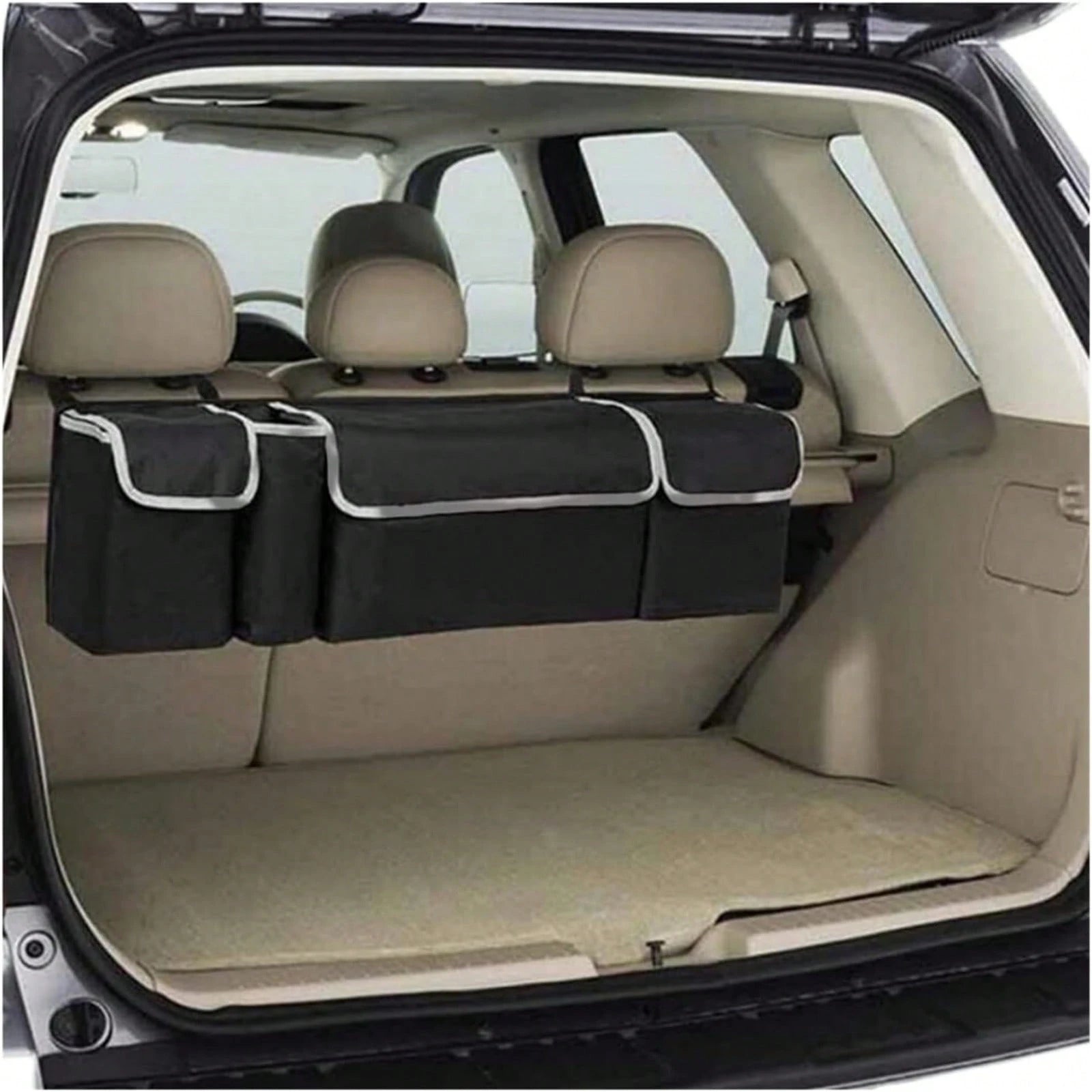 Car Trunk Storage Box And Storage Bag, Foldable Storage Bag With 4 Pockets, Perfect For All Car Models, Making Your Driving More Tidy And Orderly!