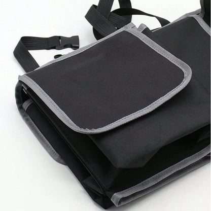 Car Trunk Storage Box And Storage Bag, Foldable Storage Bag With 4 Pockets, Perfect For All Car Models, Making Your Driving More Tidy And Orderly!