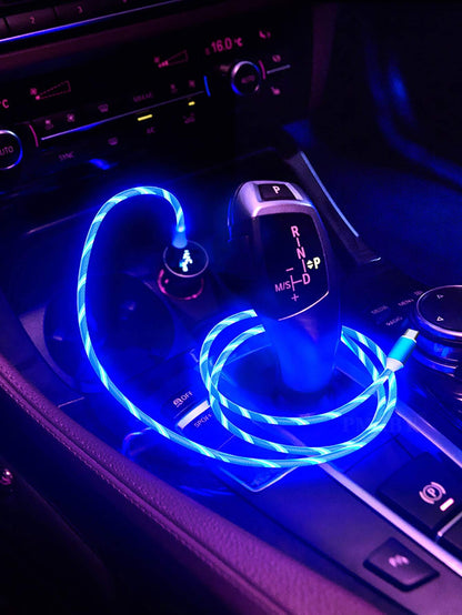 Car Type-C Glowing Data Cable