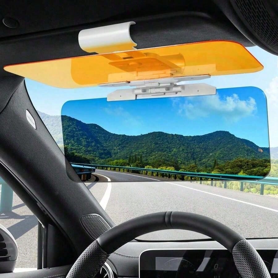 Car Visor Interior Anti-Glare Goggles Driver Car Anti-High Beam Goggles Dual-Purpose, Car Day And Night Goggles, Ultraviolet Protection, Prevent Scattered Light, Prevent Snow Blindness, Suitable For S