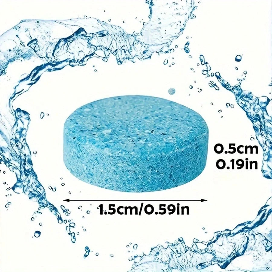 Car Windshield Cleaning Tablets- Glass Cleaner Concentrate, Solid Effervescent Tablets, Removes Car Glass Stains, Clears Vehicle Vision, Auto Accessories