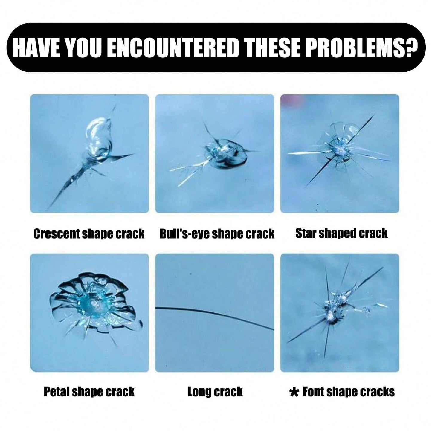 Car Windshield Cracked Repair Drops Diy Auto Window Glass Windscreen Chips Scratch Crack Nano Restoration Protective Agent Kit Prevent Damage Expanded Improve Visibility Glass Cleaner Care Tools