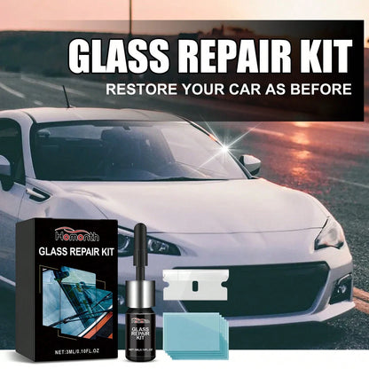 Car Windshield Cracked Repair Drops Diy Auto Window Glass Windscreen Chips Scratch Crack Nano Restoration Protective Agent Kit Prevent Damage Expanded Improve Visibility Glass Cleaner Care Tools
