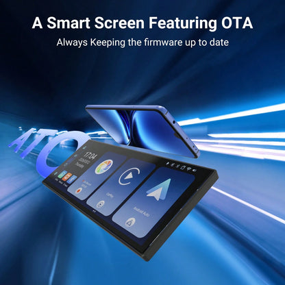 Carplay Screen For Car,Wireless Apple Carplay & Android Auto Touchscreen With Backup Camera, Car Play Screen IOS 26 Compatible, GPS Navigation/Mirror Link/Siri/FM (No Front Camera)