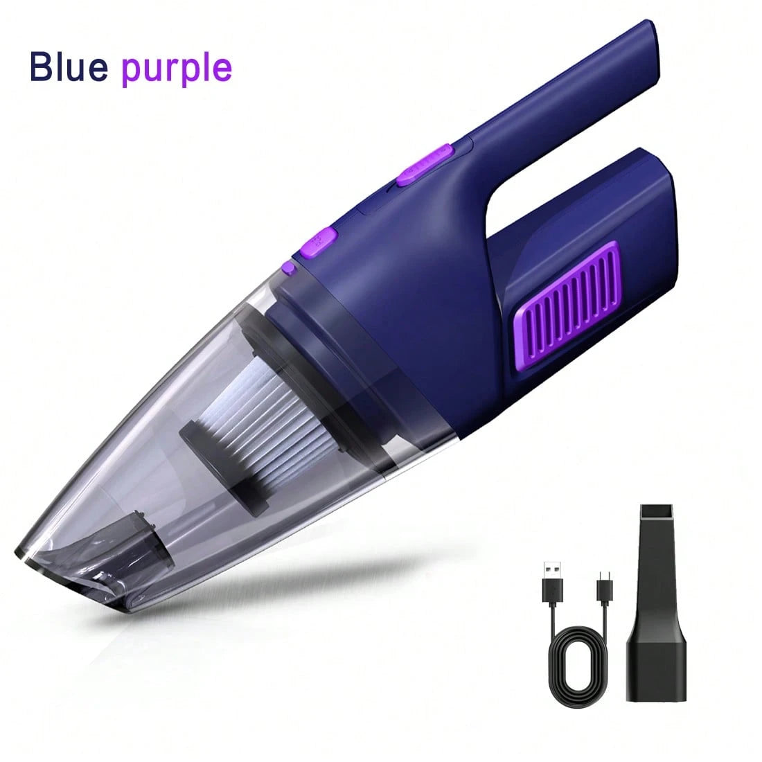 CascadeVac The Car Vacuum Cleaner Has Strong Suction Power, A 2000mAh Battery, Large Capacity, And Comes With 2accessories.Charging Cable And Long Nozzle Included It Is A Convenient Cleaning Tool Suit